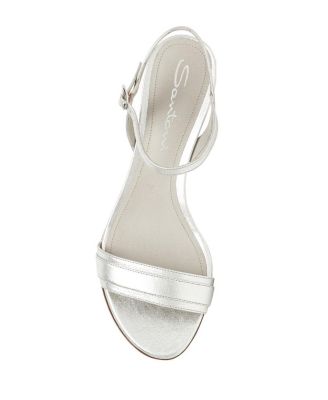 Women's Leather Mid-heel Sandal
