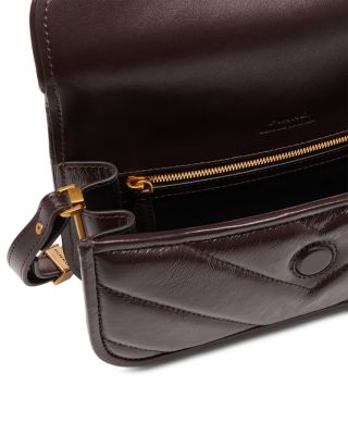 Love Box Baguette Leather Shoulder Bag