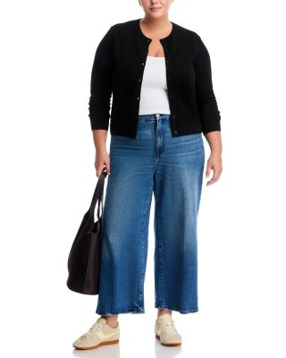 100% Cashmere Crewneck Cardigan Sweater - Exclusive