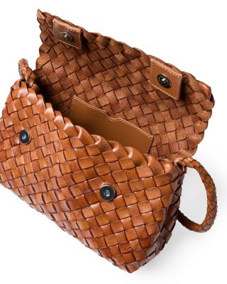 Vinnie Mini Woven Leather Crossbody