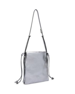 Slouchy Mini Metallic Suede Shoulder Bag