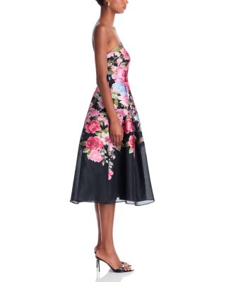 Strapless Brocade Dress