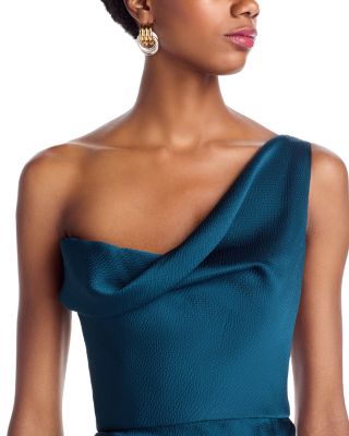 Draped One Shoulder Dress
