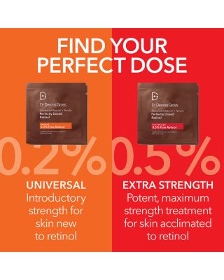 Advanced Retinol + Ferulic Perfectly Dosed Retinol Peel (Extra Strength 0.5% Pure Retinol), Set of 8