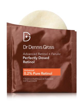 Dr. Dennis Gross Skincare - Advanced Retinol + Ferulic Perfectly Dosed Retinol Peel (Universal 0.2% Pure Retinol), Set of 8
