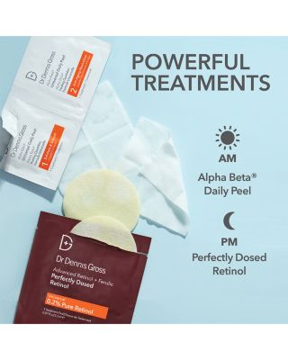 Advanced Retinol + Ferulic Perfectly Dosed Retinol Peel (Universal 0.2% Pure Retinol), Set of 8