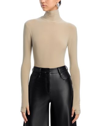 Norma Kamali Long Sleeve Turtleneck Bodysuit | Bloomingdale's Women