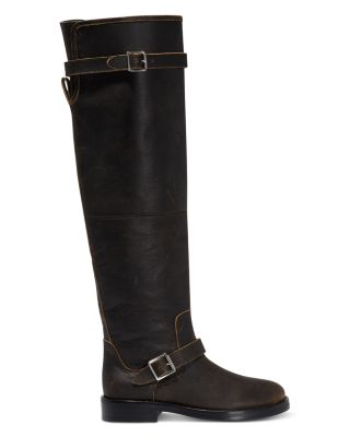 Women's Noah Leather Buckled Boots