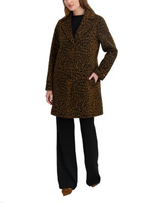 Lina Leopard Print Coat