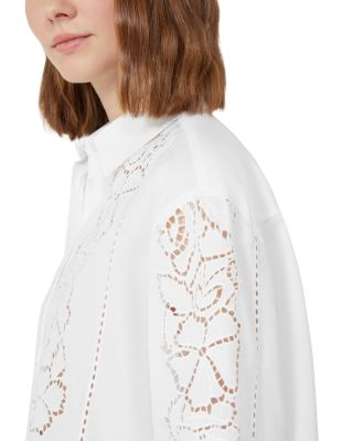 Emi Broderie Anglaise Detail Shirt  