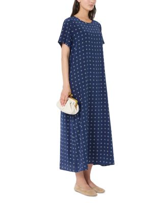 Revere Navy Silk Dress