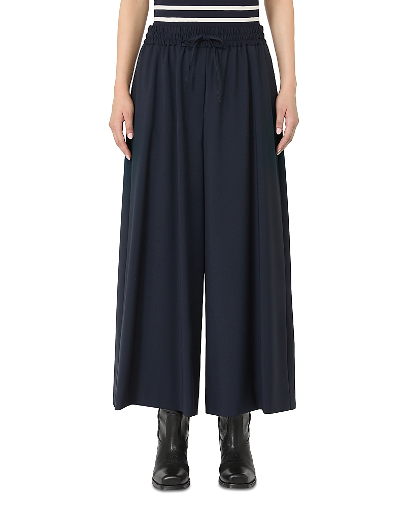 Weekend Max Mara Elmo Wool Cropped Trousers