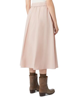 Zarda Pleated Midi Skirt