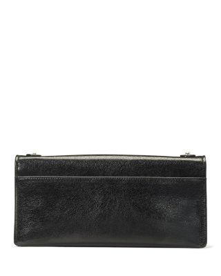 Deco Glazed Leather Soft Shoulder Bag