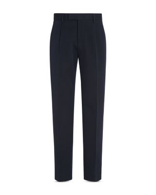 Cotton & Wool Pleated Pants