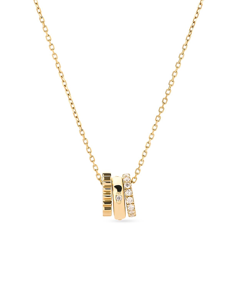 Ana Luisa Solid Gold & Lab-Grown Diamond Zeno Charm Necklace