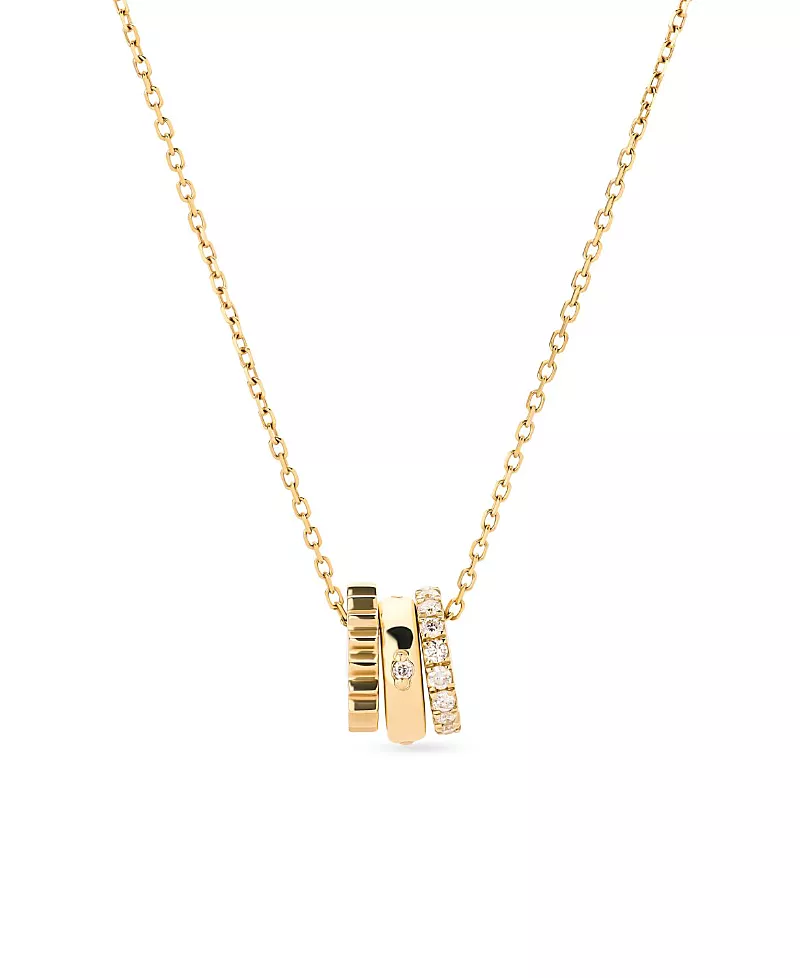 Ana Luisa Solid Gold & Lab-Grown Diamond Zeno Charm Necklace