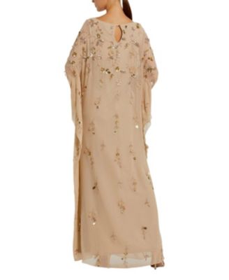  Embellished Trapeze Evening Gown