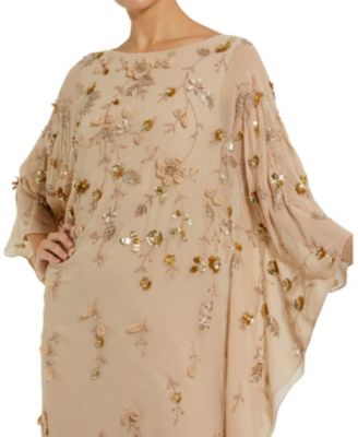  Embellished Trapeze Evening Gown