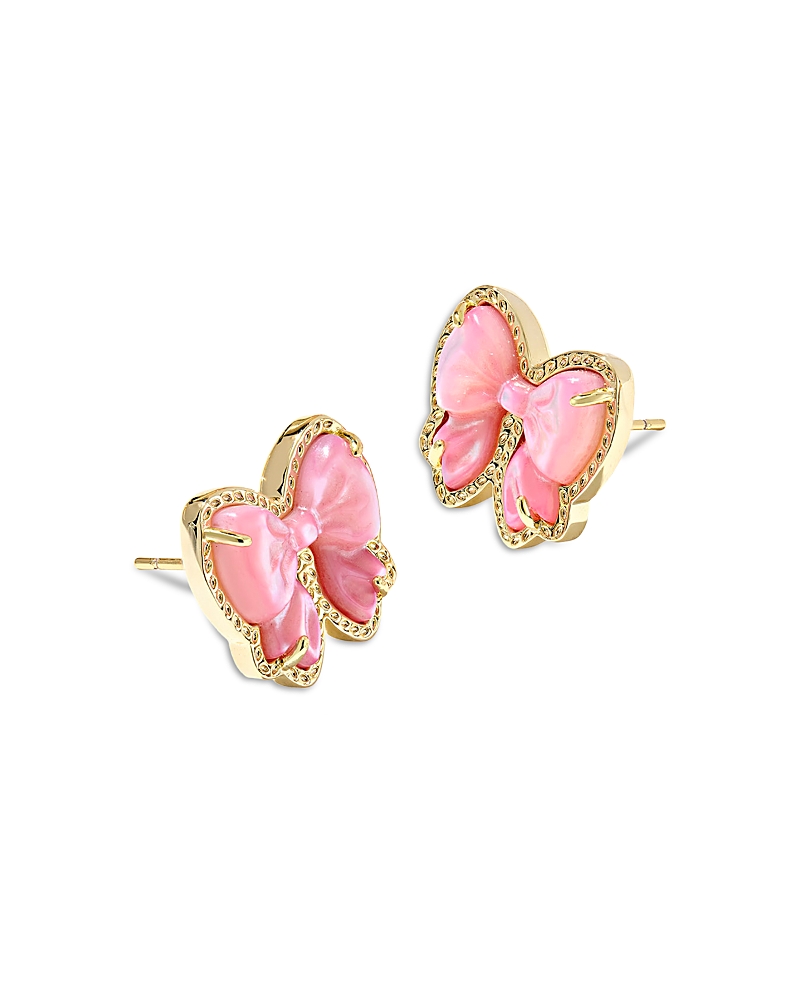 Kendra Scott Haley Bow Stud Earrings In Pink