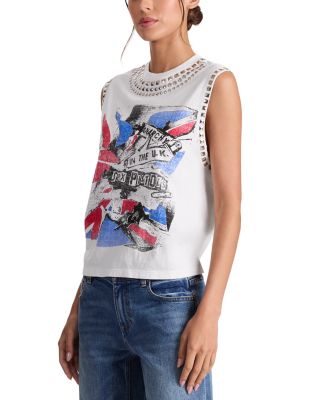 Micah Embellished Muscle Tee
