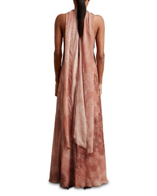 Petite Lacey Printed Scarf Dress