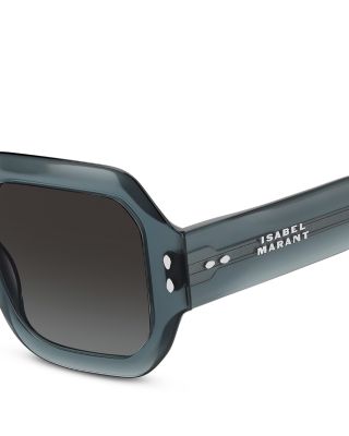 Square Geometrical Sunglasses, 51mm