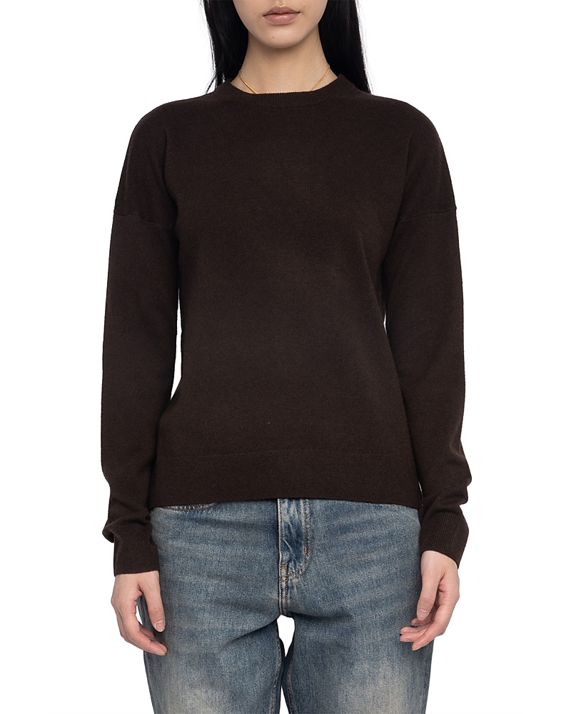 Zadig & Voltaire Cici Heart Patch Sweater In Black