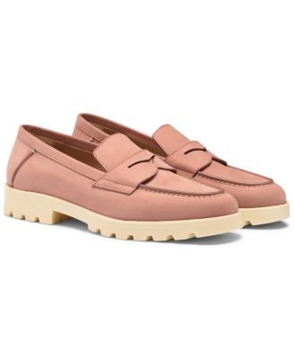 Women&#39;s Pink Nubuck LugSole Loafer