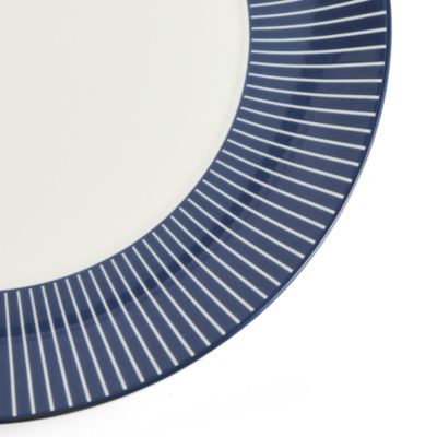 GIO 9.3" Plate, Pinstripe Blue