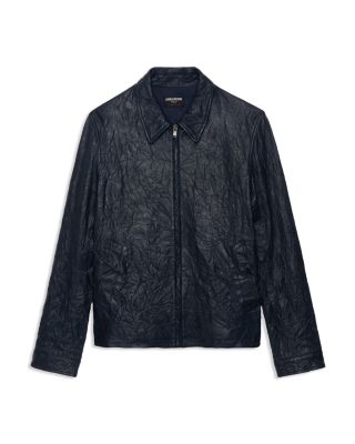 Loumy Crinkle Leather Jacket