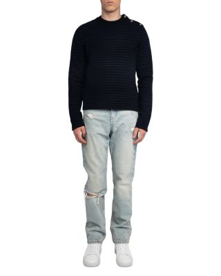Spike LC Stripes Wool Blend Sweater