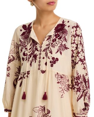 Tiered Bishop Sleeve Dress