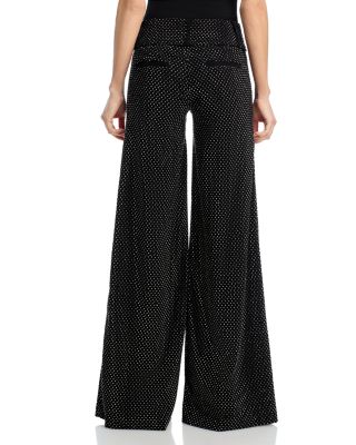 Embellished Wide Leg Pants