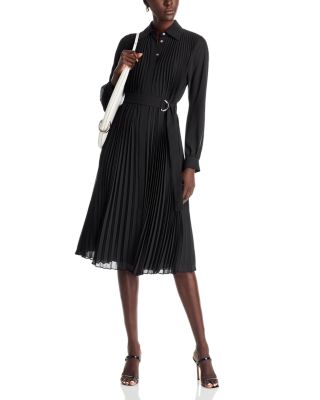 Pleated Shirt Dress