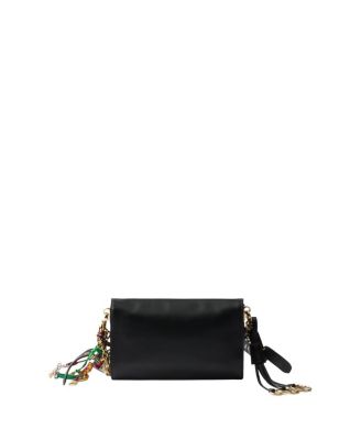 Soft Sound Small Leather Shoulder Bag with Charms