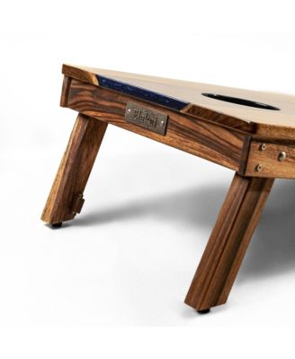 2ft x 4ft River Epoxy Resin with Live Edge Acacia Pathfinder ART Cornhole Boards