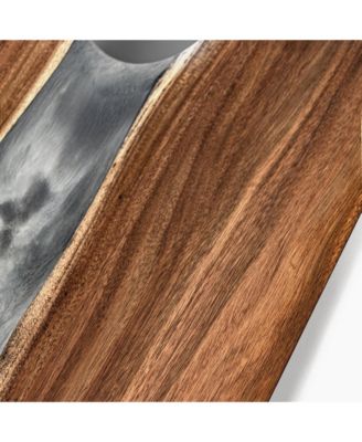 2ft x 4ft River Epoxy Resin with Live Edge Acacia Pathfinder ART Cornhole Boards