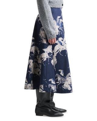 Varda Horse Print Skirt