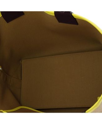 25 Sac Steeple Tote Toile with Leather