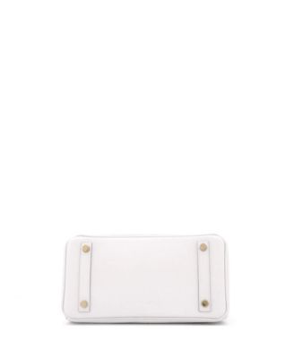 Birkin 25 Handbag Grey Swift with Gold Hardware