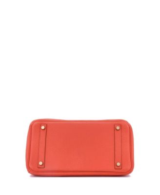 Birkin 30 Handbag Orange Togo with Gold Hardware