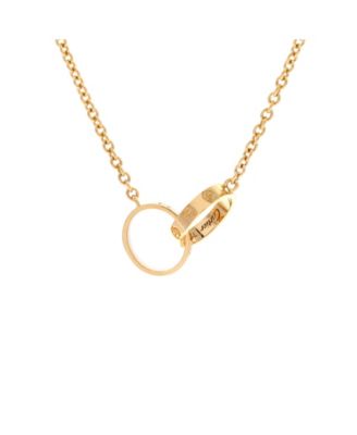 Pre-Owned Cartier - Love Interlocking Necklace 18K Gold