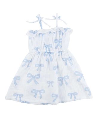 Girls' Big Bows Harriet Ruffle Cinched Dress - Baby, Little Kid