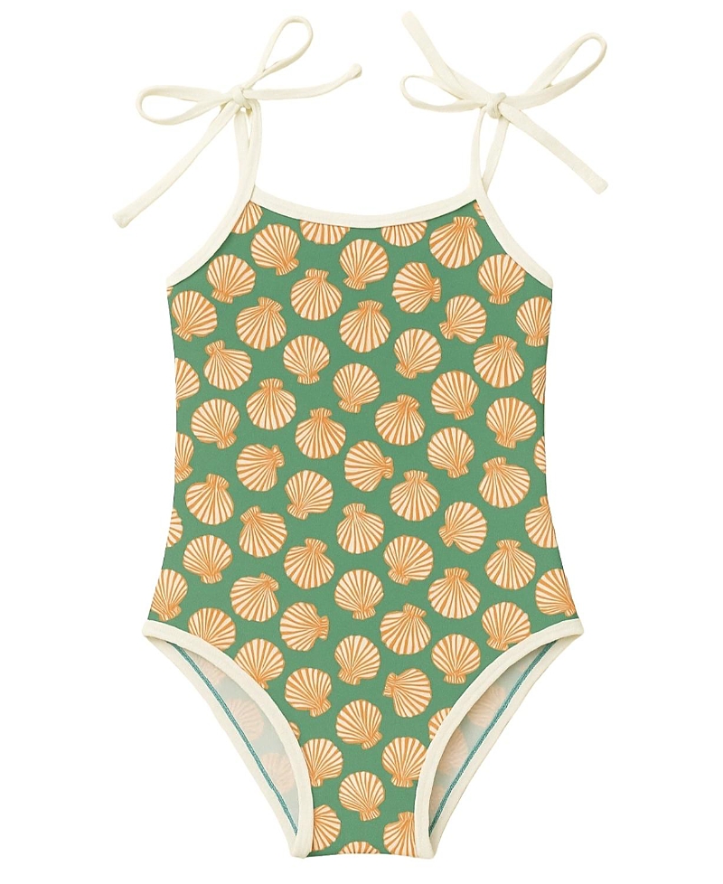 Hermoza Girls' Little Sofia One Piece Swimsuit - Little Kid, Big Kid In Green
