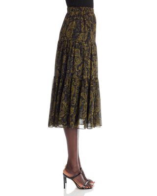 Paisley Midi Skirt