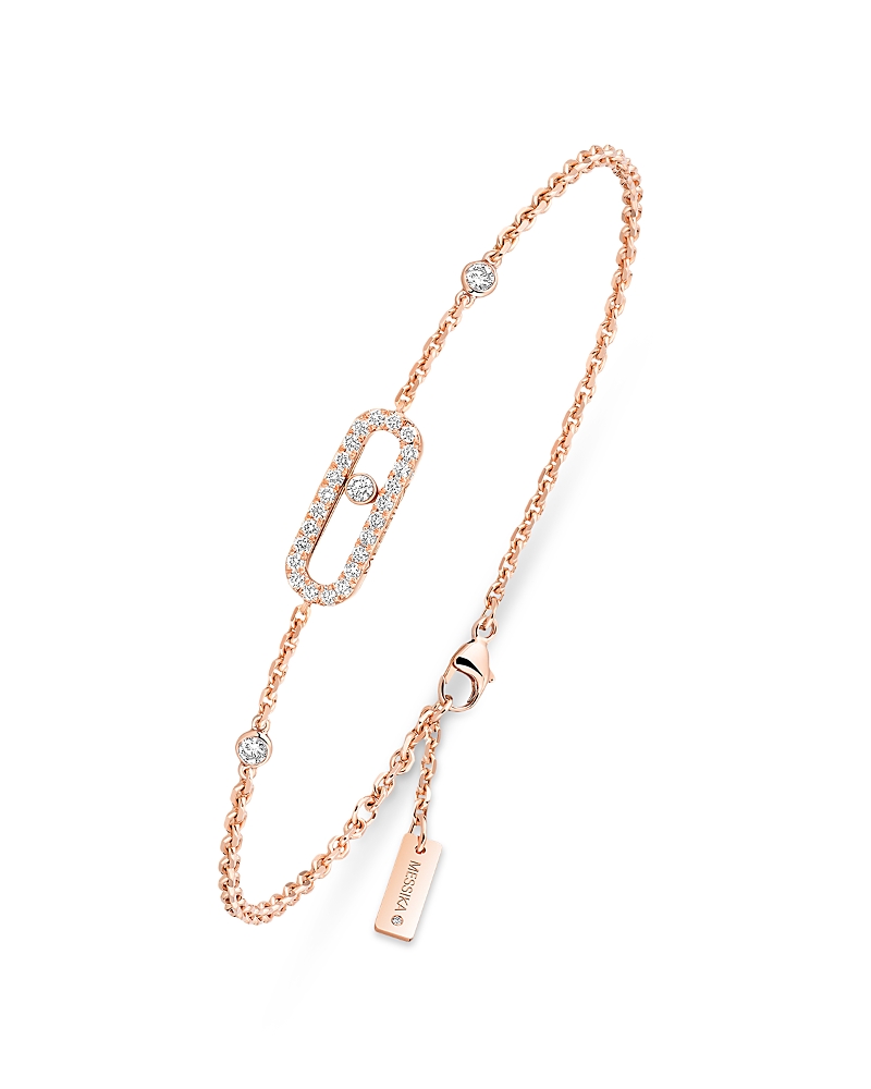 Messika Diamond Move Uno Pave Bracelet in 18K Gold, 0.19 tcw