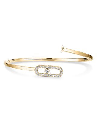 Diamond Move Uno Medium Model Pav&eacute; Flex Bracelet in 18K Gold, 0.34 tcw