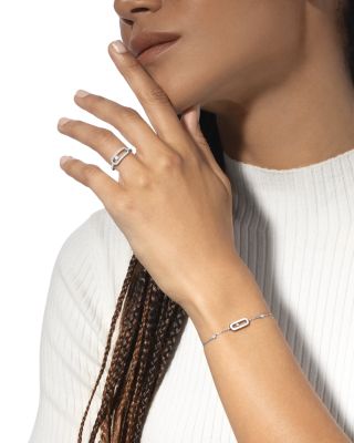 Diamond Move Uno Large Model Pav&eacute; Ring in 18K Gold, 0.31 tcw