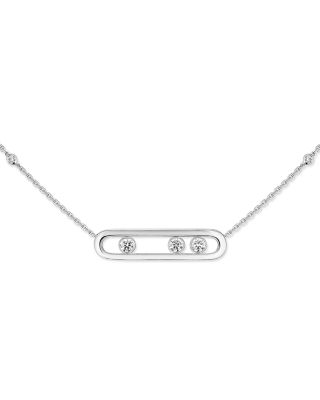 Diamond Move Necklace in 18K Gold, 16.5", 0.3 tcw